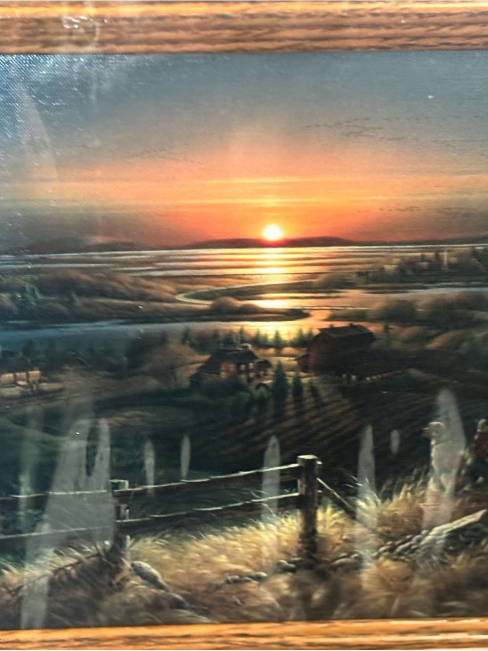 Terry Redlin "Best Friends" Framed Sunset Print - Picture 5 of 11